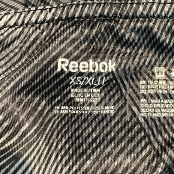 Reebok Compression Workout Shorts Size XS Black Stripe - Picture 4 of 4